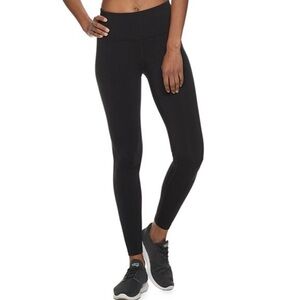 Women’s XL Tek Gear WarmTek Fleece Lined Thermal Performance Leggings, Black